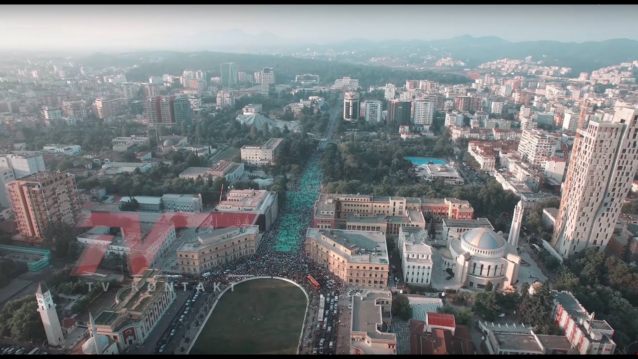 Albanian Muslim believers celebrating Eid al-Fitr, the end of the holy month of Ramadan.