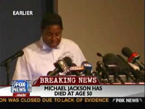 Jermaine Jackson gives a public statement on his brother Michael's death.